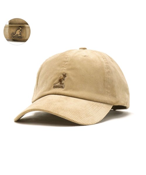 KANGOL(KANGOL)/カンゴール キャップ 秋冬 KANGOL 帽子 コーデュロイ 無地 シンプル 洗える CORD BASEBALL 107－169010 233－069626/ベージュ