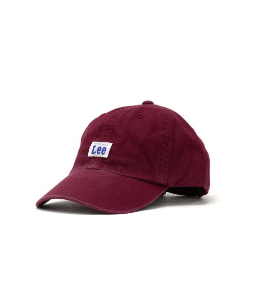 Lee(Lee)/Lee キャップ キッズ リー LEE 帽子 Lee KIDS LOW CAP COTTON TWILL 子ども コットン 綿 通園 通学 100－276301/ワイン