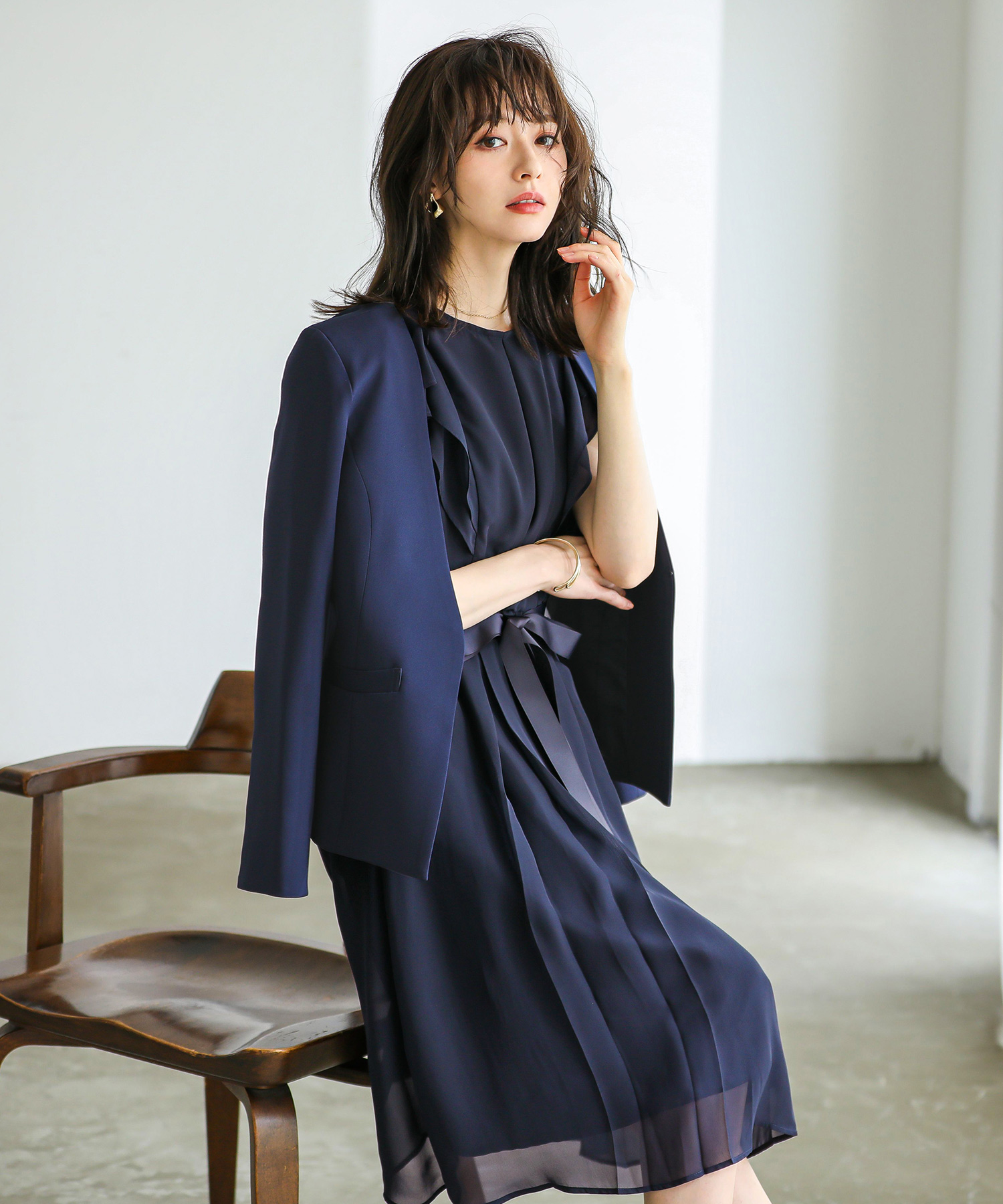 ２４時間限定　 L　黒ワンピース　ドレス　セットアップ　服　卒園　ロングドレス