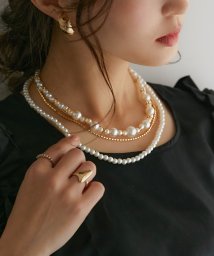 niana/ネックレス レディース パール 結婚式 アクセサリー ロングネックレス ビジュー 3way パールネックレス プレゼント ジュエリー パーティー 大人 フォーマ/504452726