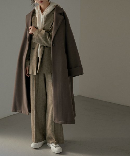 バックタックチェスターコート コート レディース ロングコート レディース チェスター アウター ジャケット ロング丈 きれいめ ゆったり 黒 ブラック ベージ ファッションレター Fashion Letter Magaseek バックタックチェスターコート コート レディース ロングコート レディース チェスター アウター ジャケット ロング丈 きれいめ ゆったり 黒 ブラック ベージ ファッションレター Fashion Letter Magaseek