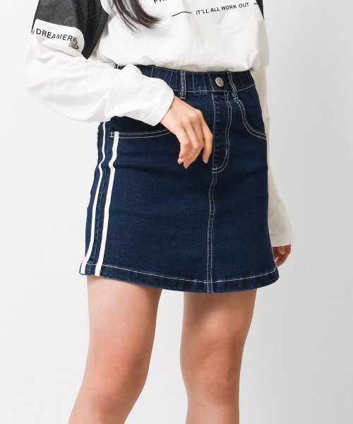 デニムサイドライン台形スカート リコ シュクレ Rico Sucre Magaseek