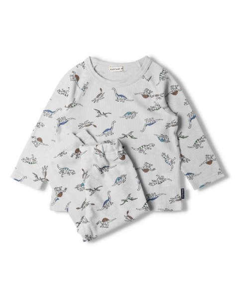セール 子供服 Kids Foret キッズフォーレ ワッフル恐竜柄パジャマ 90cm 140cm B キッズフォーレ Kids Foret Magaseek