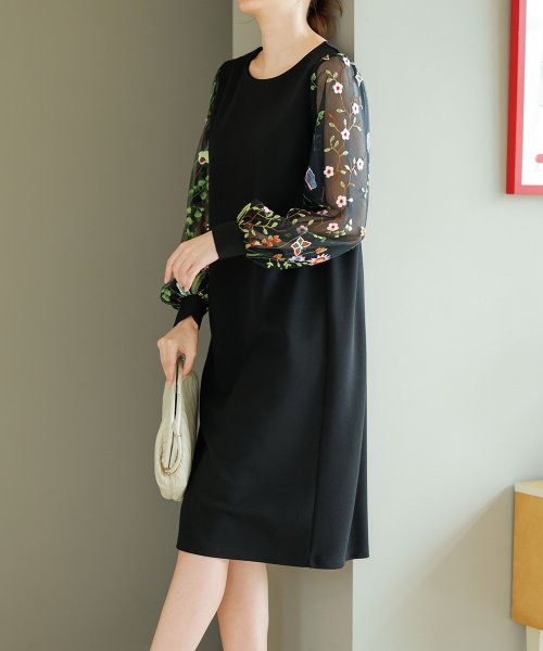 芸能人愛用 袖チュールワンピ ワンピース ドレス Backtohealthwoodbury Com