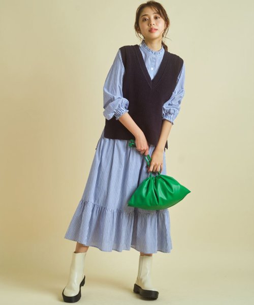 ショートベスト ワンピースｓｅｔ ジャスグリッティー Jusglitty Magaseek