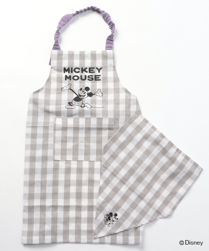 Disney Mickeyエプロン 三角巾セット ビールーム B Room Magaseek