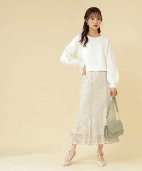 レースロングマーメイドスカート プロポーション ボディドレッシング Proportion Body Dressing Magaseek レースロングマーメイドスカート プロポーション ボディドレッシング Proportion Body Dressing Magaseek