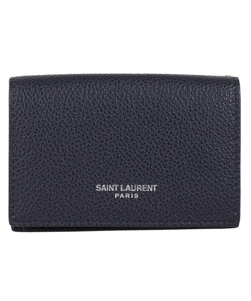 SAINT LAURENT(サンローランパリ)/【Saint Laurent(サンローラン)】SaintLaurent サンローラン TINY 三つ折り財布/ブルー