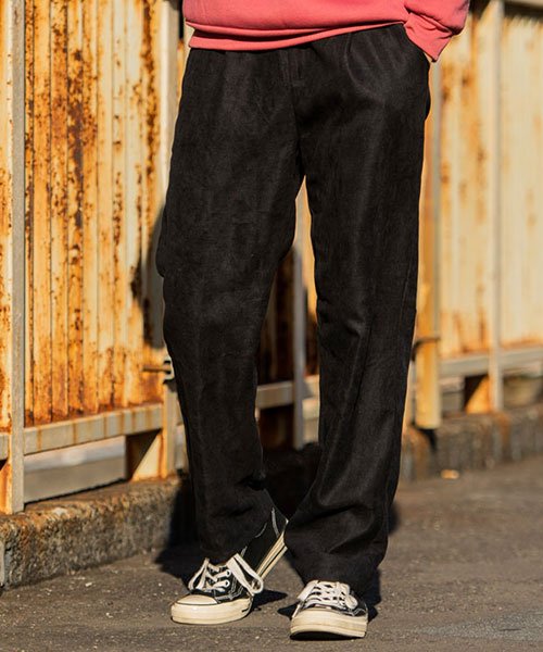 セール】CavariA タックカラーワイドパンツ パンツ メンズ ボトムス カラーパンツ カラパン 韓国ファッション ストリート ファッション 単色  シンプル ストレー(504454668) キャバリア(CavariA) MAGASEEK