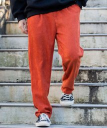 CavariA(キャバリア)/CavariA タックカラーワイドパンツ パンツ メンズ ボトムス カラーパンツ カラパン 韓国ファッション ストリート ファッション 単色 シンプル ストレー/オレンジ