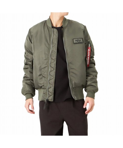 マックハウス メンズ Mac House Men Alpha アルファ Ma 1 バックロゴ入りタイトフライトジャケット Ta0199 0 Magaseek