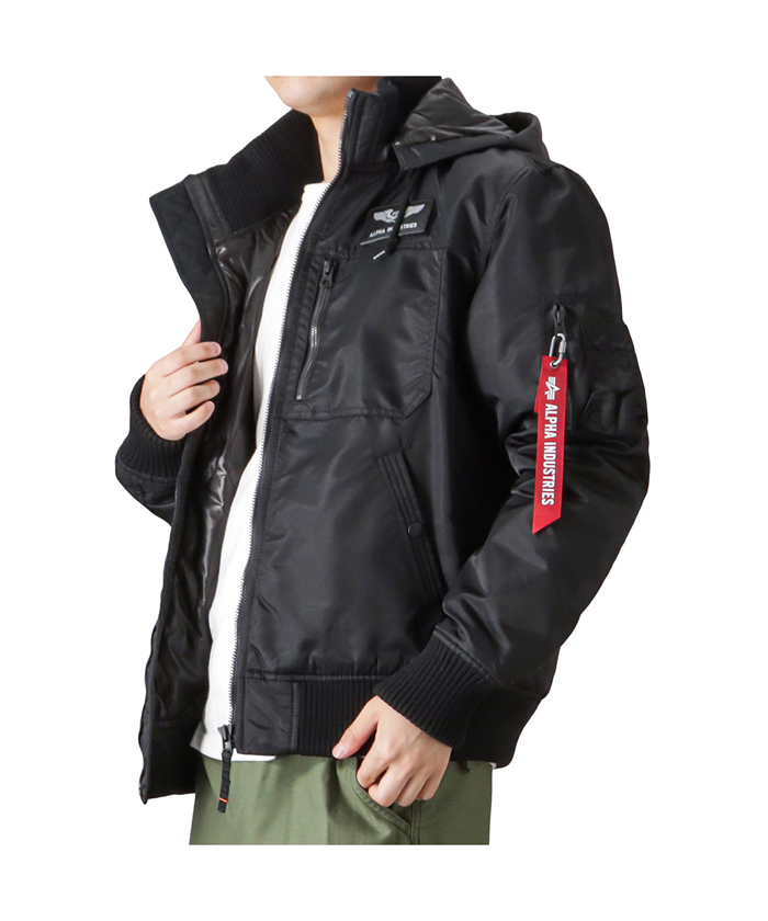 ALPHA INDUSTRIES×ROSSO　B-3ジャケット 黒　アルファ　L