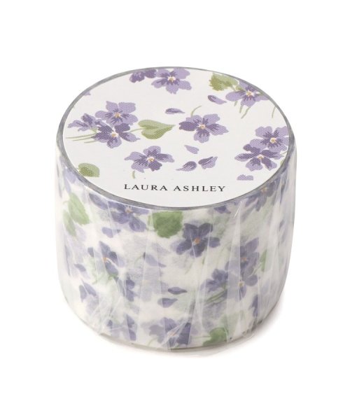  LAURA ASHLEY(ローラアシュレイ)/【無くなり次第終了！数量限定販売】フラワー柄マスキングテープ/パープル（183）