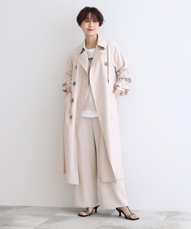 Indivi インディヴィ スプリングコート ベージュ Whirledpies Com