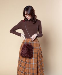 DemiLuxe BEAMS(デミルクス ビームス)/O.モヘヤ2WAY BAG/BORDEAUX