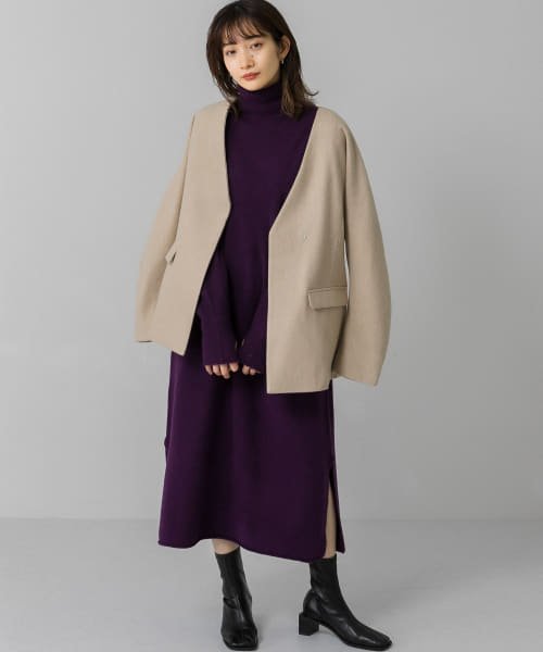 セール フィンガーホールニットワンピース ケービーエフ Kbf Magaseek