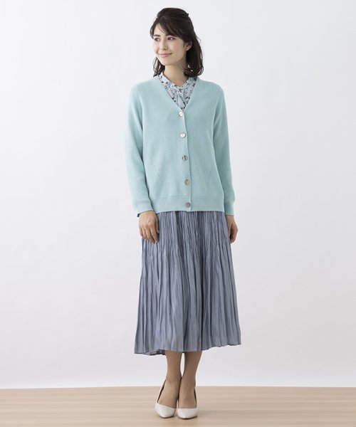 Vネックニットカーディガン 