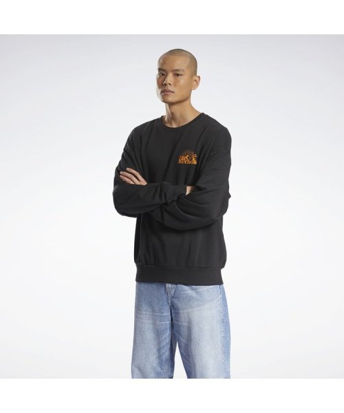 Reebok(リーボック)/クラシックス レトロ アウトドア クルー スウェットシャツ / Classics Retro Outdoor Crew Sweatshirt/ブラック