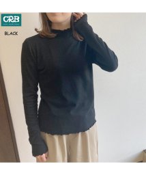 CRB(シーアールビー)/メローニットロングTシャツ/ブラック