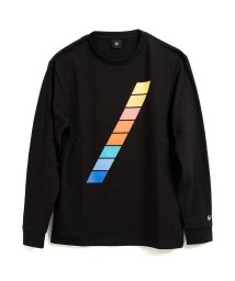 5351POURLESHOMMES(5351POURLESHOMMES)/【5/】マルチカラースラッシュ ロングスリーブTシャツ/ブラック