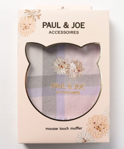 PAUL & JOE ACCESSORIES(ポール アンド ジョー アクセソワ)/クリザンテームワンポイント マフラー/ピンク