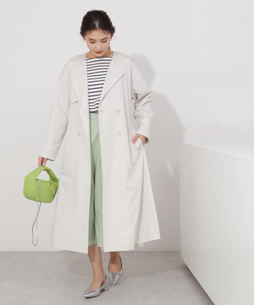 セール キュプラ混ツイルフォルムコート ナチュラルビューティーベーシック Natural Beauty Basic Magaseek