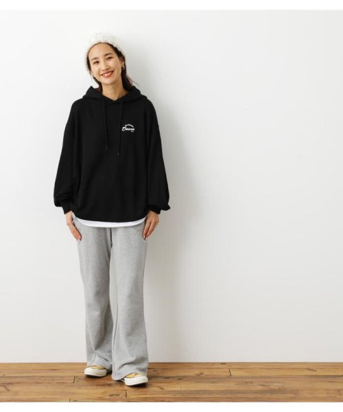 ロデオクラウンズワイドボウル Rodeo Crowns Wide Bowl Onemileレイヤード風パーカー フレアパンツ Magaseek