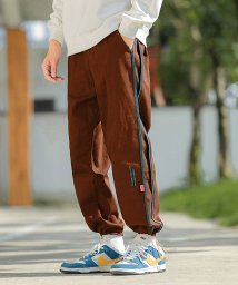 HOOK(HOOK（フック）)/HOOK　サイドライン・裾紐付きジョガーパンツ/オレンジ