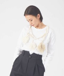 qualite(qualite)/【boussole×qualite】クロシェネックレスロンT/オフホワイト