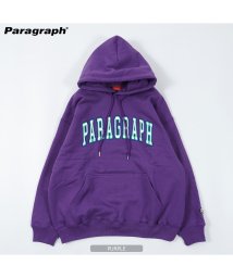 1111clothing(ワンフォークロージング)/Paragraph パラグラフ パーカー◆LOOP EMBROIDERY HOODIE◆ビッグシルエット プルパーカー 正規品 ブランド メンズ レディース ト/パープル