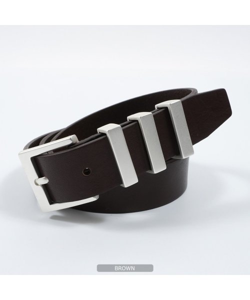 セール 本革 ベルト メンズ 牛革 ベルト レディース イタリア天然牛革 3連バックル ベルト イタリアンレザー レザーベルト レザー 黒 白 茶色 キャメル 韓国ファ ワンフォークロージング 1111clothing Magaseek