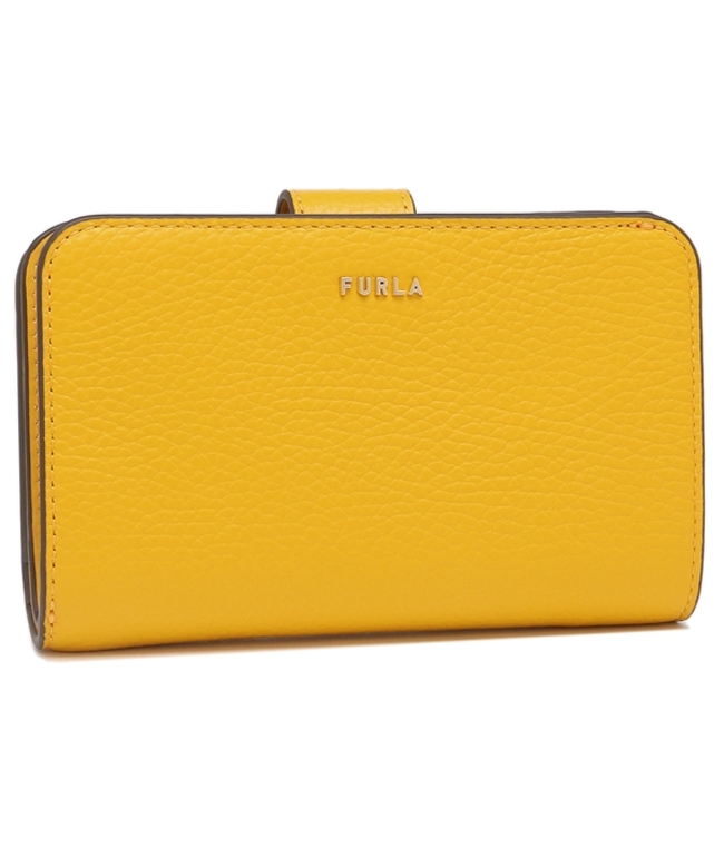 春のコレクション 新品☆FURLA(フルラ)イエロー レザー 折り財布