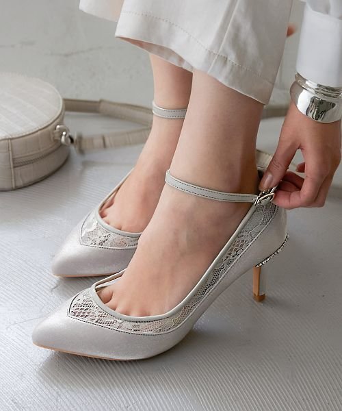 パーティー パンプス レースの人気商品 通販 価格比較 価格 Com