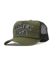 AVIREX(AVIREX)/アヴィレックス キャップ AVIREX HEAD WEAR KING SIZE MESH CAP USA ワークキャップ アジャスター付き 14308600/カーキ