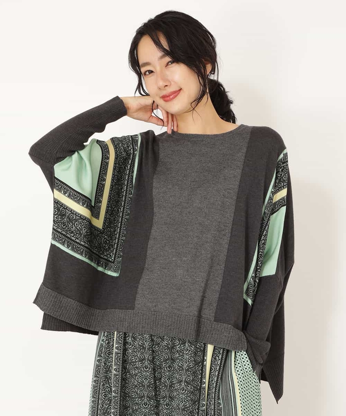 マーケットマーケットヒロコビス hiroko Bis ポンチョ ポンチョ風