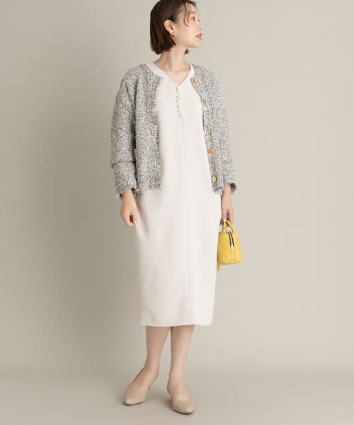 F By Rosso パールボタンvネックワンピース Urban Research Rosso Urban Research Rosso Magaseek