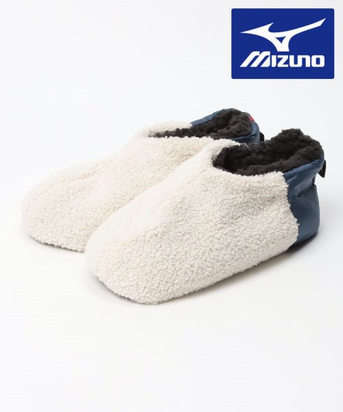 Mizuno ミズノ 冬用ルームシューズ 25 27cm メンズ テントシューズ スリッパ 厚手ボアフリース マルカワ Marukawa Magaseek