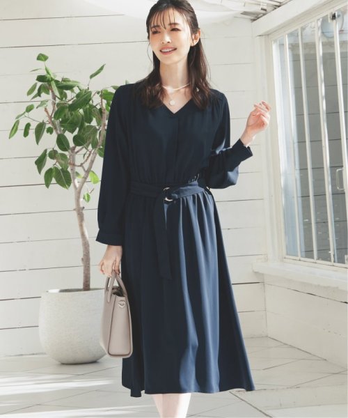 セール ウエストベルトフレアワンピース イッカラウンジ Ikka Lounge Magaseek