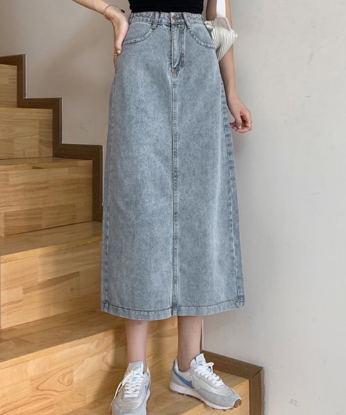 セール レディース キレカジバックスリットデニムスカート テディショップ Teddyshop Magaseek