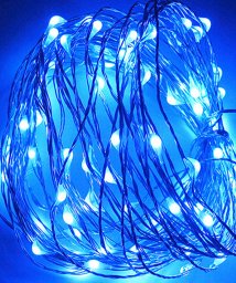 ninon(ニノン)/【LED照明】ワイヤールームデコレーションライト/ブルー