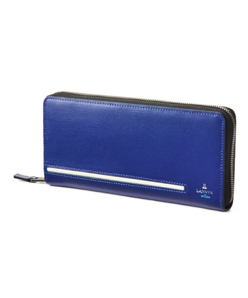 ランバンオンブルー 財布 長財布 本革 ブランド メンズ レディース ラウンドファスナー セイバー Lanvin En Bleu ランバン Lanvin Magaseek