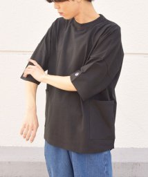 SHIPS any MEN(シップス　エニィ　メン)/【SHIPS any別注】Champion: ドルマン キャンプポケット Tシャツ◇/ブラック