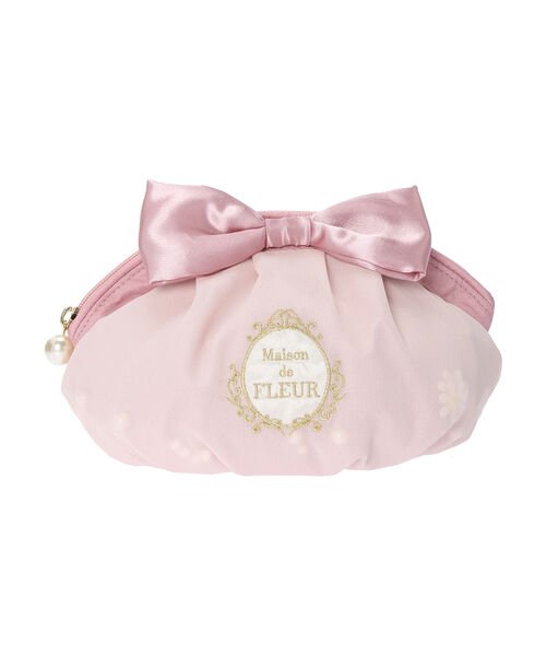 パールフラワーリボンポーチ メゾンドフルール Maison De Fleur Magaseek