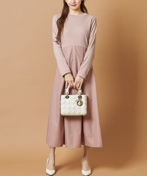 リブニットソードッキングワンピース トッコクローゼット Tocco Closet Magaseek