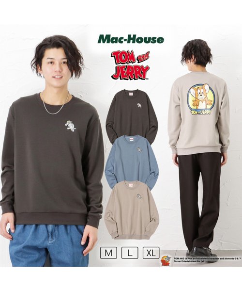 セール Tom And Jerry バックオーバルトレーナー マックハウス メンズ Mac House Men Magaseek