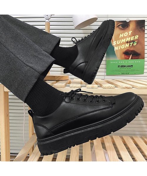 セール スニーカー メンズ 黒 厚底 Nss361 シュベック Svec Magaseek