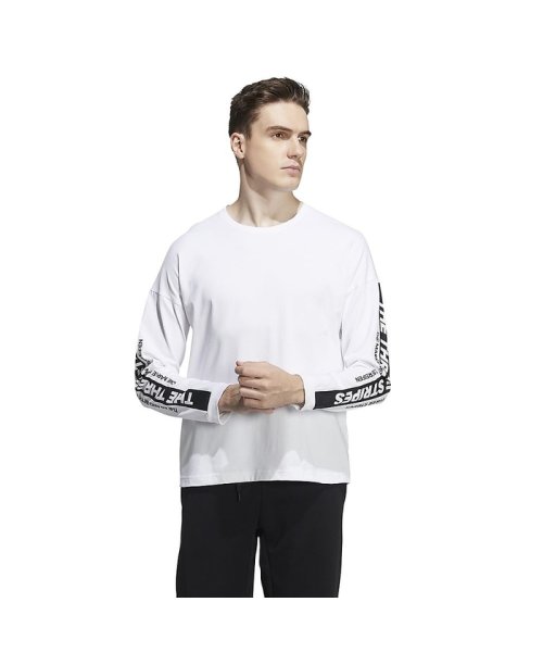 セール アディダス メンズ ワーディング ルーズ 長袖tシャツ M Word Loose Tee アディダス Adidas Magaseek
