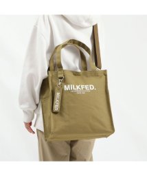 MILK FED(ミルクフェド)/ミルクフェド ショルダーバッグ MILKFED. SQUARE 2WAY SHOULDER BAG ショルダー トート バッグ 103213053033/ベージュ