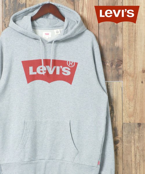 marukawa shonan(marukawa shonan)/【Levi's/リーバイス】 バットウイング スウェット パーカ/アメカジ カジュアル ユニセックス  /ミディアムグレー