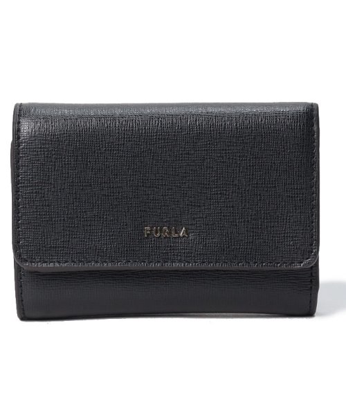 FURLA(フルラ)/【FURLA】フルラ 三つ折り財布 PCZ0UNO B30000 BABYLON S COMPACT WALLET TRIFOLD/ブラック